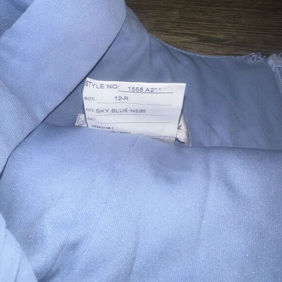 New ~ AFTER SIX ~1558 Contoured Wide Strap Sweetheart Maxi Dress Size 6 - Picture 9 of 11